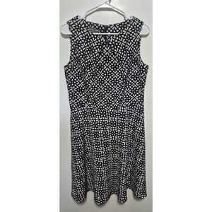 Roz & Ali Spring Summer Dress Sleeveless A Line Midi Dress Size 12